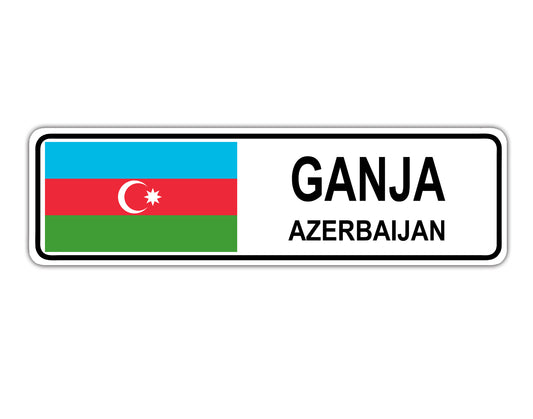 Ganja Azerbaijan Country City Flag Aluminum Metal Flag