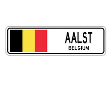 Aalst Belgium Country City Flag Aluminum Metal Sign