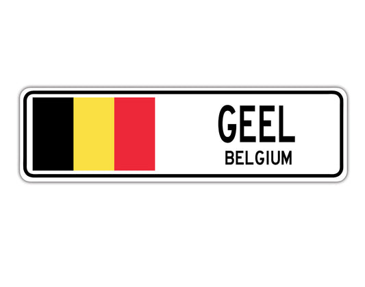 Geel Belgium Country City Flag Aluminum Metal Sign