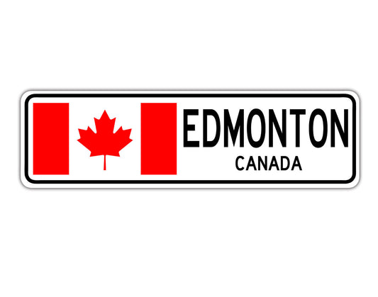 Edmonton Canada Country City Flag Aluminum Metal Sign