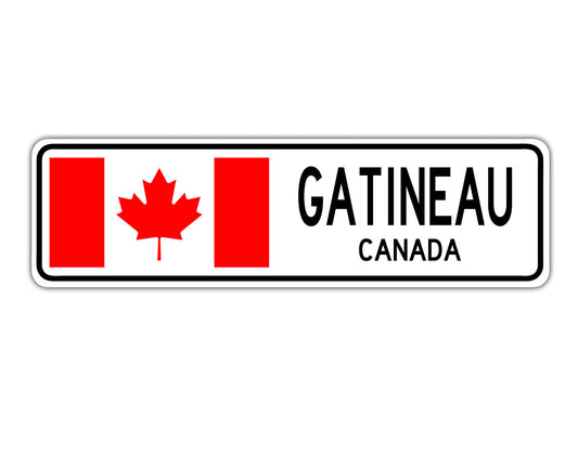 Gatineau Canada Country City Flag Aluminum Metal Sign