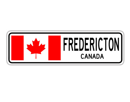 Fredericton Canada Country City Flag Aluminum Metal Sign