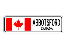 Abbotsford Canada Country City Flag Aluminum Metal Flag