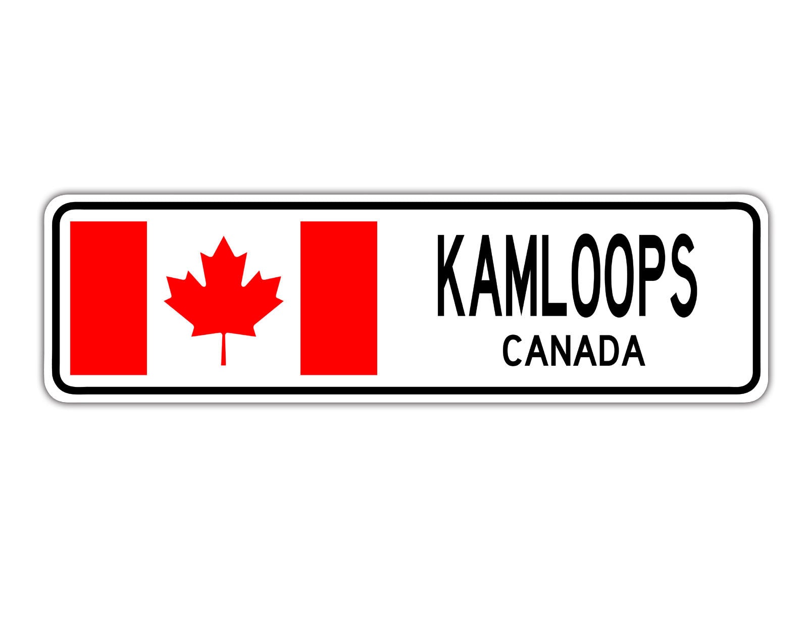 Kamloops Canada Country City Flag Aluminum Metal Sign 