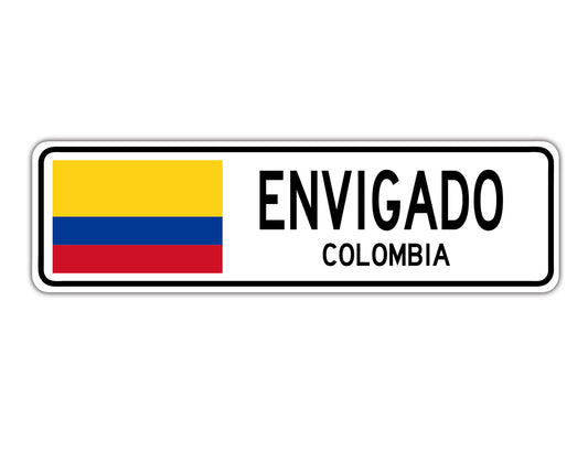 Envigado Colombia Country City Flag Aluminum Metal Sign