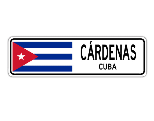 Cardenas Cuba Country City Flag Aluminum Sign