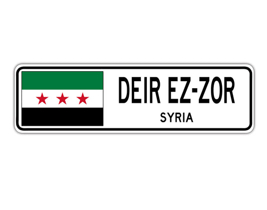 Deir EZ-Zor Syria Country City Flag Aluminum Metal Sign
