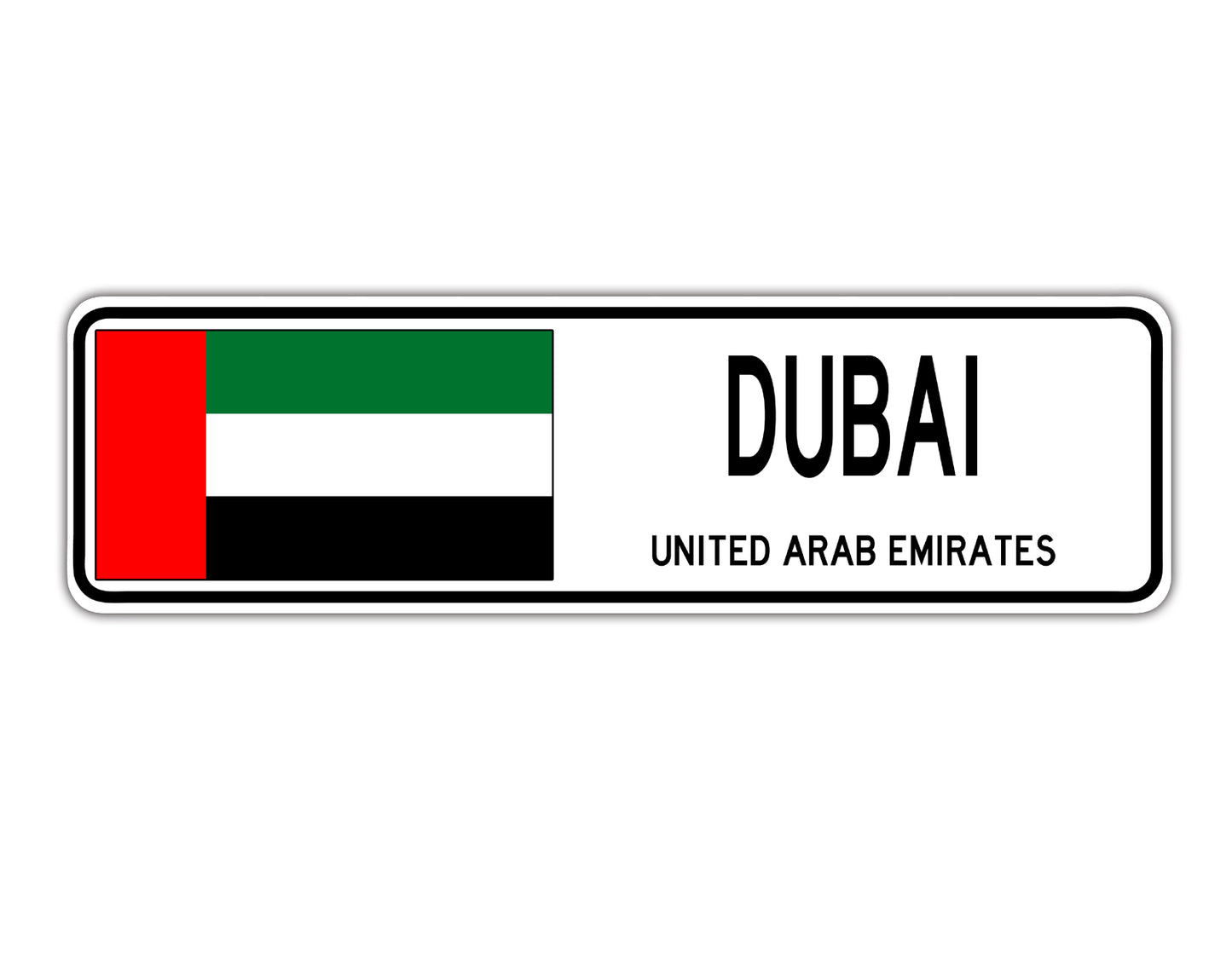 Dubai United Arab Emirates Country City Flag Aluminum Metal Sign
