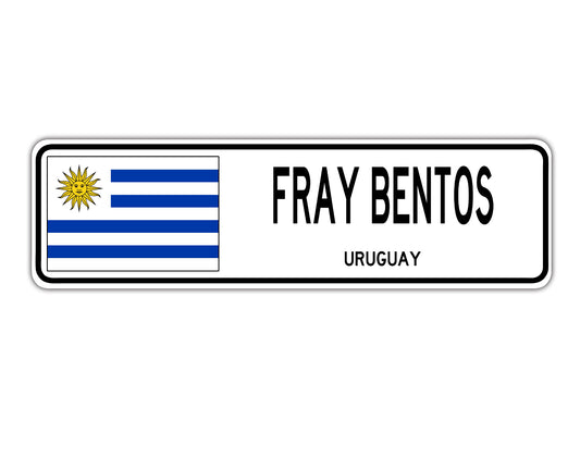 Fray Bentos Uruguay Country City Flag Aluminum Metal Sign