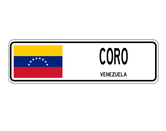 Coro Venezuela Country City Flag Aluminum Metal Sign