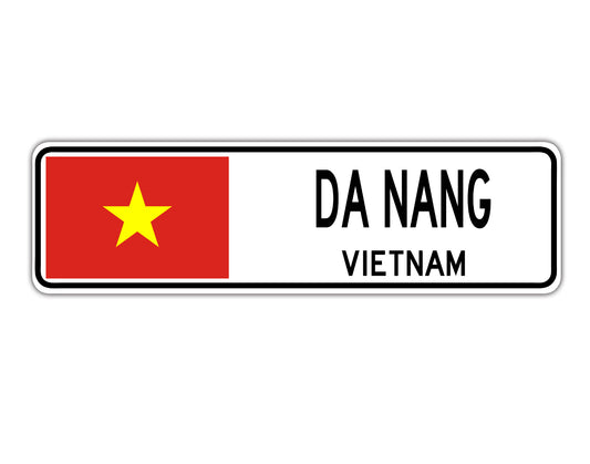 Da Nang Vietnam Country City Flag Aluminum Metal Sign