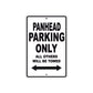 Panhead Parking Only All Others Will Be Towed Aluminum Metal Sign