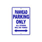 Panhead Parking Only All Others Will Be Towed Aluminum Metal Sign