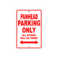 Panhead Parking Only All Others Will Be Towed Aluminum Metal Sign