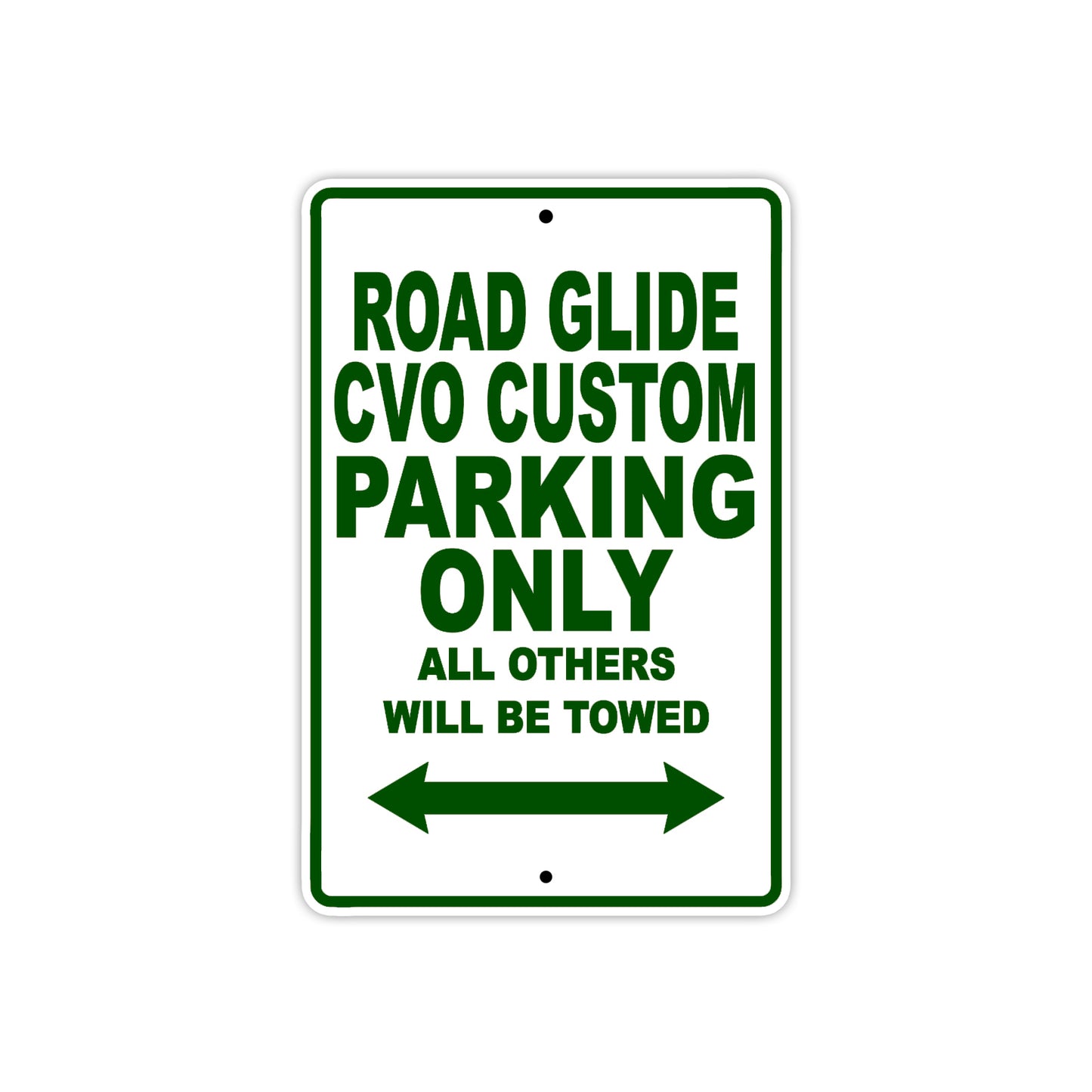 Road Glide CVO Custom Parking Only All Others Will Be Towed Aluminum Metal Sign