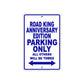 Road King Anniversary Edition Parking Only All Others Will Be Towed Aluminum Metal Sign