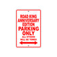 Road King Anniversary Edition Parking Only All Others Will Be Towed Aluminum Metal Sign
