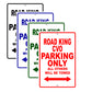 Road King CVO Parking Only All Others Will Be Towed Aluminum Metal Sign
