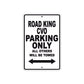 Road King CVO Parking Only All Others Will Be Towed Aluminum Metal Sign