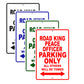 Road King Peace Officer Parking Only All Others Will Be Towed Aluminum Metal Sign