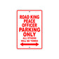 Road King Peace Officer Parking Only All Others Will Be Towed Aluminum Metal Sign