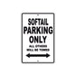 Softail Bike Parking Only All Others Will Be Towed Aluminum Metal Sign