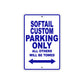 Softail Custom Bike Parking Only All Others Will Be Towed Aluminum Metal Sign