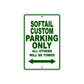 Softail Custom Bike Parking Only All Others Will Be Towed Aluminum Metal Sign