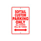 Softail Custom Bike Parking Only All Others Will Be Towed Aluminum Metal Sign