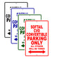 Softail CVO Convertible Bike Parking Only All Others Will Be Towed Aluminum Metal Sign