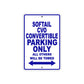 Softail CVO Convertible Bike Parking Only All Others Will Be Towed Aluminum Metal Sign