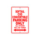 Softail CVO Convertible Bike Parking Only All Others Will Be Towed Aluminum Metal Sign