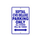 Softail CVO Deluxe Bike Parking Only All Others Will Be Towed Aluminum Metal Sign