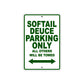 Softail Deuce Bike Parking Only All Others Will Be Towed Aluminum Metal Sign