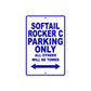 Softail Rocker C Bike Parking Only All Others Will Be Towed Aluminum Metal Sign