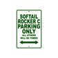 Softail Rocker C Bike Parking Only All Others Will Be Towed Aluminum Metal Sign
