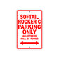 Softail Rocker C Bike Parking Only All Others Will Be Towed Aluminum Metal Sign