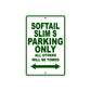 Softail Slim S Bike Parking Only All Others Will Be Towed Aluminum Metal Sign