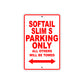 Softail Slim S Bike Parking Only All Others Will Be Towed Aluminum Metal Sign