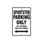 Sportster Bike Parking Only All Others Will Be Towed Aluminum Metal Sign