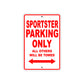 Sportster Bike Parking Only All Others Will Be Towed Aluminum Metal Sign