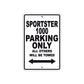 Sportster 1000 Bike Parking Only All Others Will Be Towed Aluminum Metal Sign