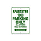 Sportster 1000 Bike Parking Only All Others Will Be Towed Aluminum Metal Sign