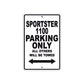 Sportster 1100 Bike Parking Only All Others Will Be Towed Aluminum Metal Sign