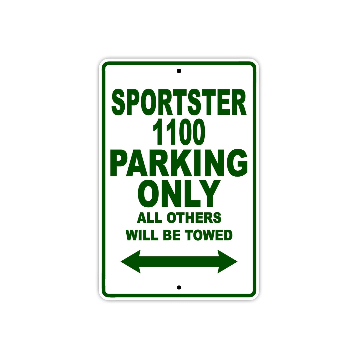 Sportster 1100 Bike Parking Only All Others Will Be Towed Aluminum Metal Sign