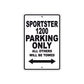 Sportster 1200 Bike Parking Only All Others Will Be Towed Aluminum Metal Sign
