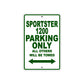 Sportster 1200 Bike Parking Only All Others Will Be Towed Aluminum Metal Sign