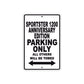 Sportster 1200 Anniversary Edition Bike Parking Only All Others Will Be Towed Aluminum Metal Sign