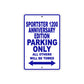 Sportster 1200 Anniversary Edition Bike Parking Only All Others Will Be Towed Aluminum Metal Sign