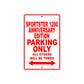 Sportster 1200 Anniversary Edition Bike Parking Only All Others Will Be Towed Aluminum Metal Sign